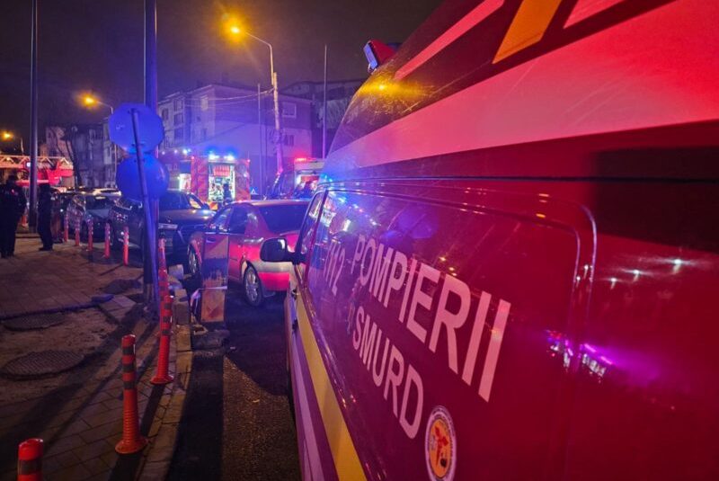 Incendiu izbucnit la o casă de pe strada Cuza Vodă din Constanța