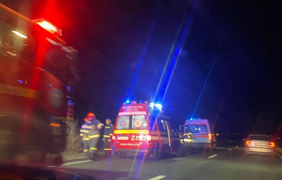 Un autoturism s-a răsturnat pe DN2A între Hârșova și Vadu Oii, aproape de stația de taxare