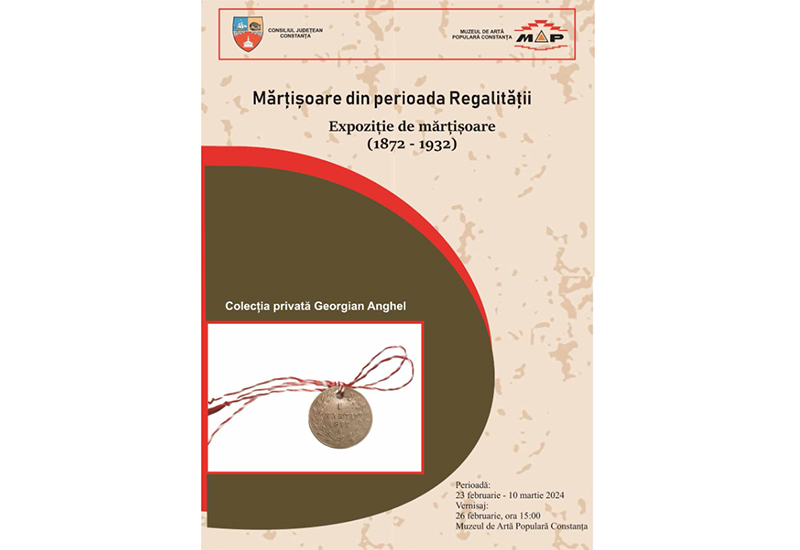 Mărțișoare din perioada Regalității pot fi admirate la Muzeul de Artă Populară Constanţa