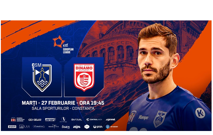 CSM Constanța, confruntare cu Dinamo București în derby-ul românesc din European League. Marți sunt restricții de circulație în zona Sălii Sporturilor