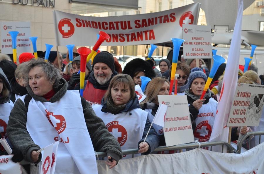 protest Sanitas Constanța