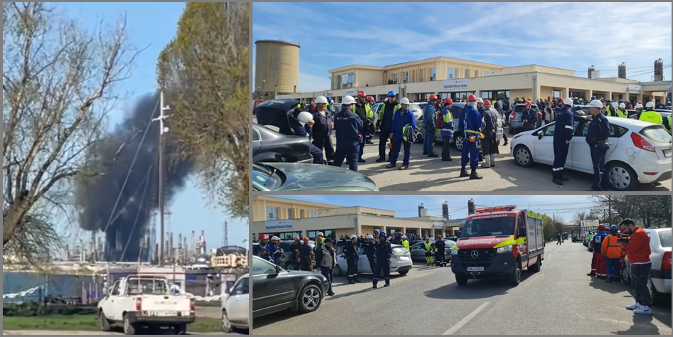 OFICIAL: Explozia de la Rafinăria Petromidia a avut loc la instalația de Hidrofinare Benzină