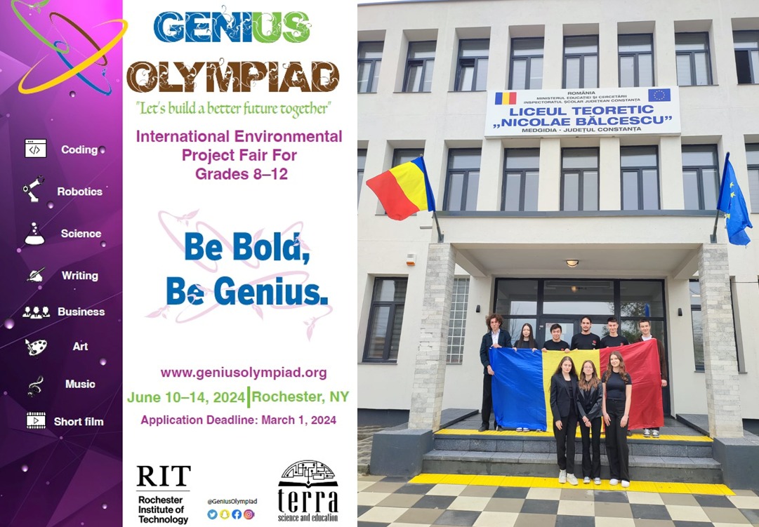 Elevii Liceului Teoretic ”Nicolae Bălcescu” din Medgidia au obținut rezultate strălucitoare la competiția mondială Genius Olympiad