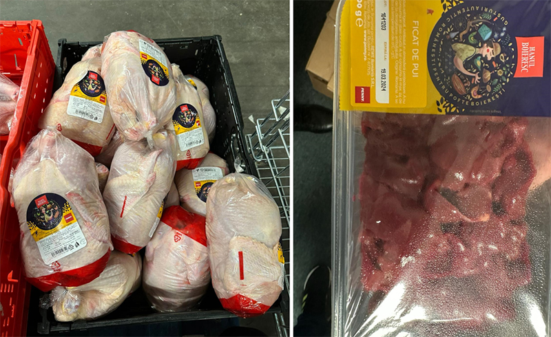 (FOTO) ANPC: Salmonella descoperită în mai multe produse de păsare vândute în magazinele Penny