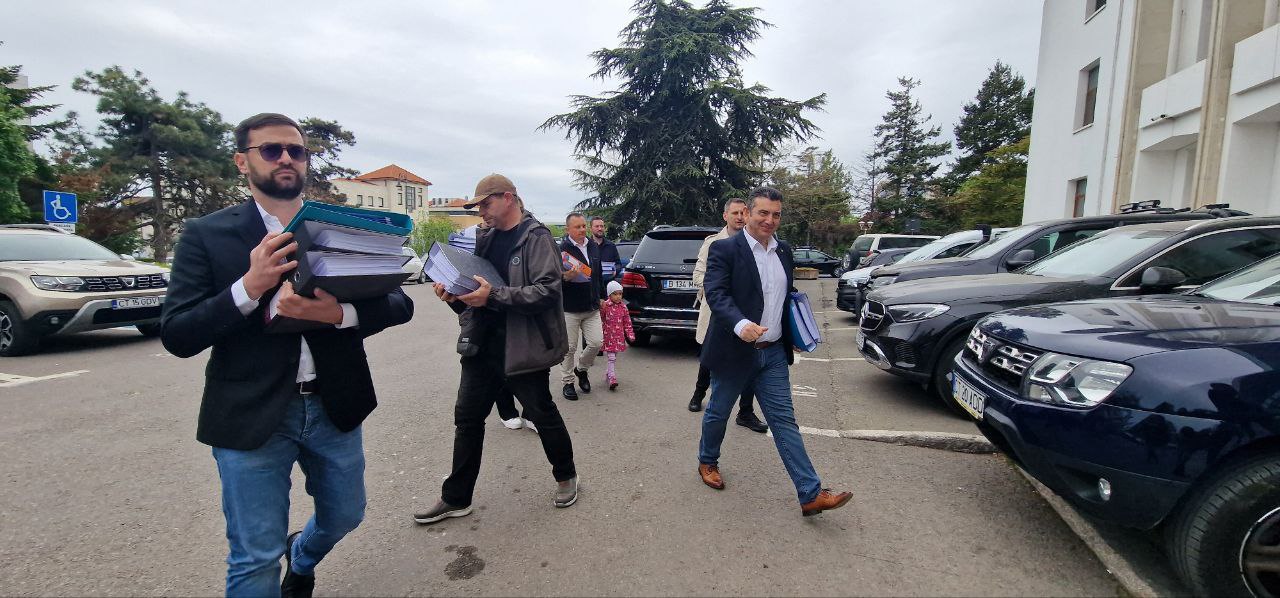VIDEO Claudiu Palaz și-a depus astăzi candidatura pentru funcția de președinte al CJ Constanța din partea Alianței Dreapta Unită