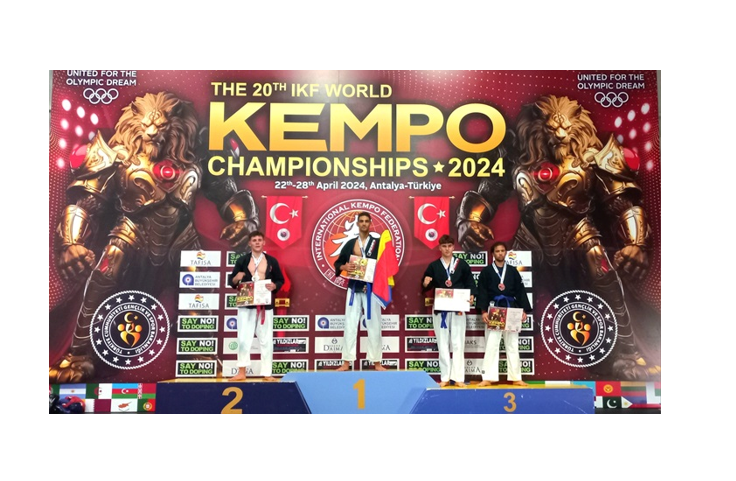 FOTO Eric Crînguș, legitimat la Clubul Sportiv Medgidia, a devenit campion MONDIAL la proba Kempo Submission în cadrul Campionatului Mondial din Antalya