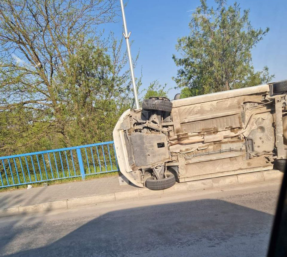 Mașină răsturnată Medgidia