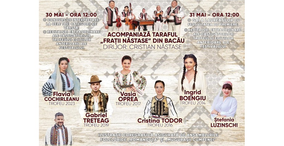 Mâine începe Festivalul-Concurs Dor de Cânt Românesc. Ce interpreți vor urca pe scena din comuna Cumpăna
