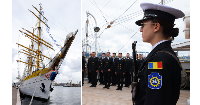 FOTO Bricul Mircea a împlinit 85 de ani de la intrarea în serviciul Forțelor Navale Române: Evenimentul, marcat în portul militar Constanța