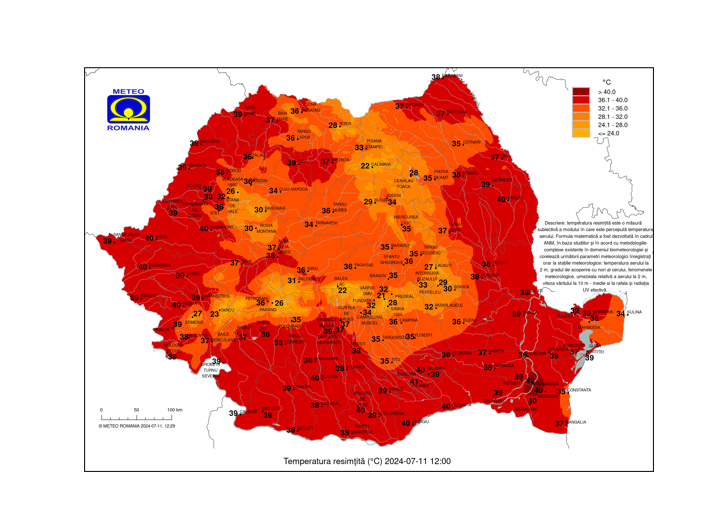 ANM a emis un COD ROȘU de căldură extremă: În week-end vor fi 40 de grade și nopți tropicale