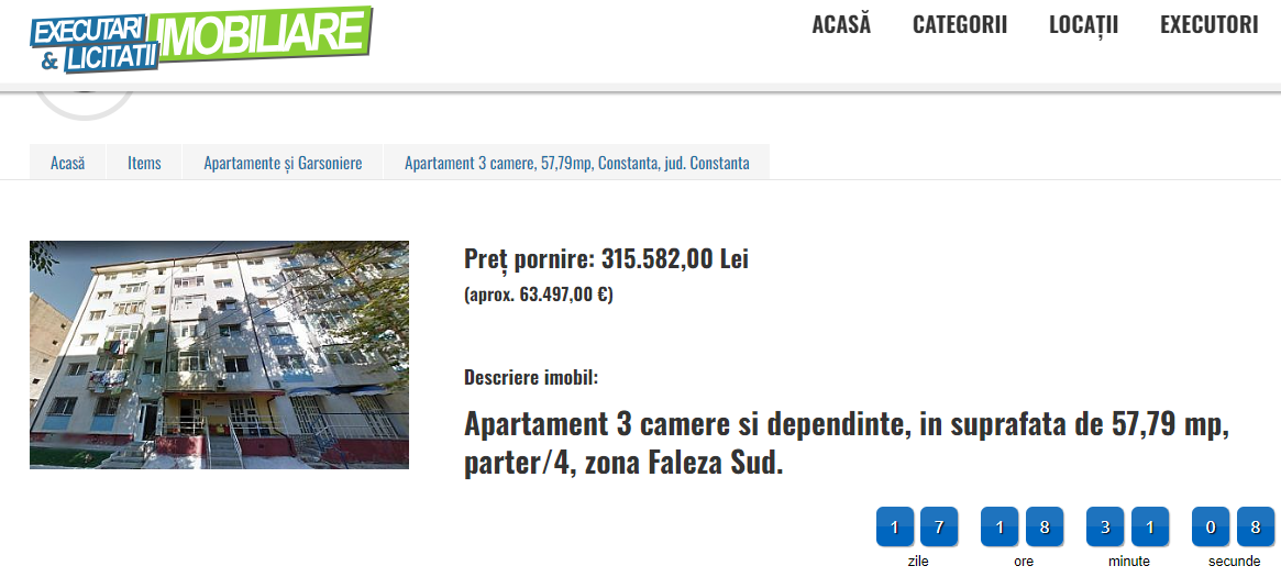 Apartament trei camere din Faleză Sud - Constanța