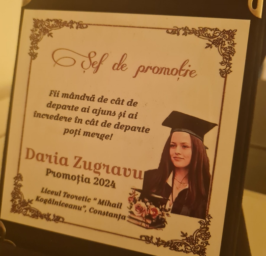 Daria Zugravu absolventă