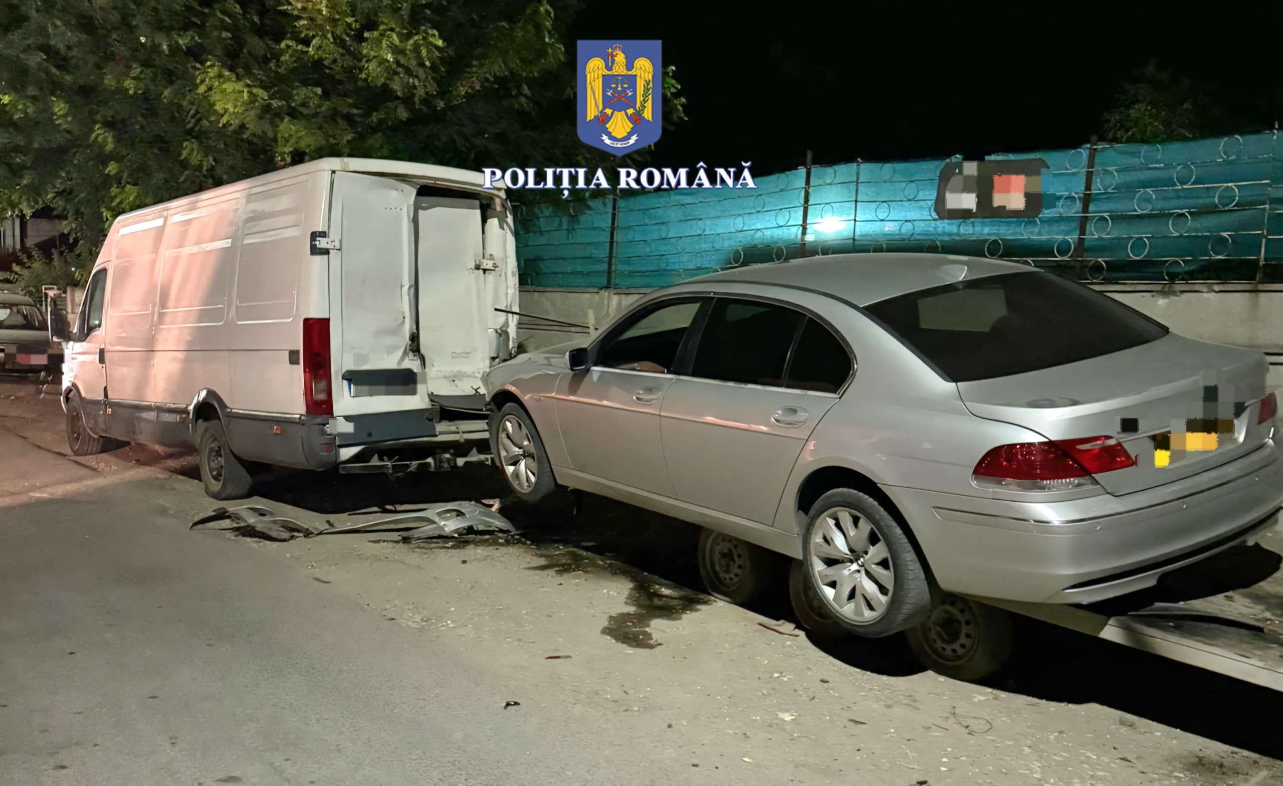 Cumpăna: Un bărbat beat, posibil drogat și fără permis auto a lovit o autoutilitară parcată pe o stradă și a fugit