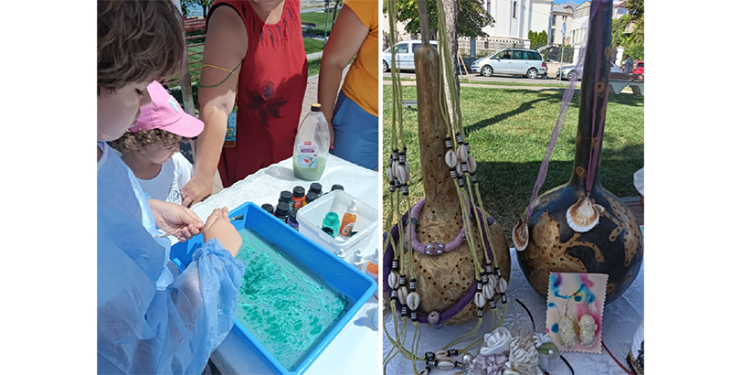 FOTO Festivalul de Artă Odisee are loc la Techirghiol: Ateliere handmade și de pictură pe pietre, printre atracțiile evenimentului