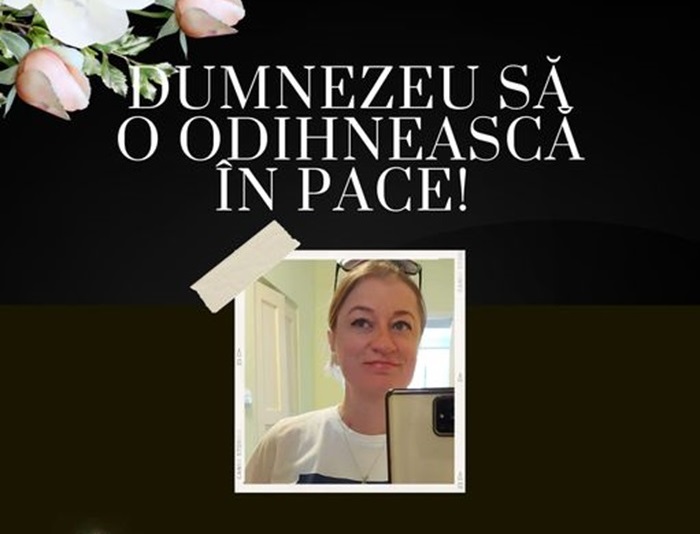 Alina Ghencea, fostă jurnalistă din Constanța, angajată a Direcției de Sănătate Publică, va fi înmormântă la Ploiești