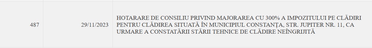 strada Jupiter centrul Constanței