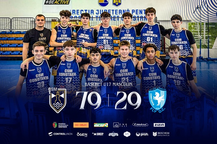 CSM Constanța Baschet: Juniorii U17 au debutat cu victorie în Campionatul Național Masculin