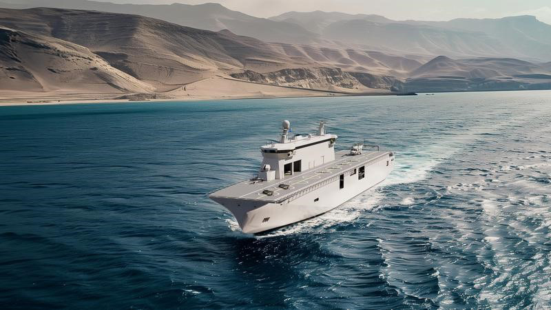 Damen Galați - portavion destinat dronelor