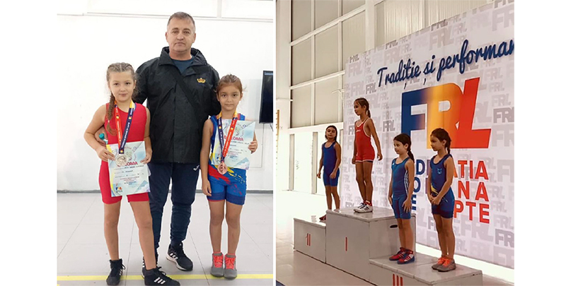 Micuțele sportive de la CS Medgidia au urcat pe podimul Campionatului Național de Lupte
