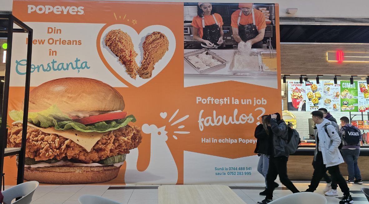 Popeyes deschide al doilea restaurant din Constanța: Primii 100 de oameni de la coadă vor primi sendvișuri gratuite