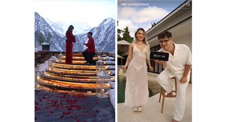 VIDEO Tiktok-erii Alexandra Blejan și Denis Matros s-au logodit: Felicitări, suflete curate!