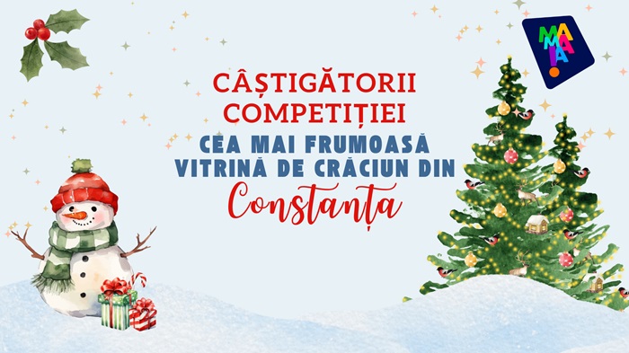 OMD Mamaia a desemnat câștigătorii competiției Cea mai frumoasă vitrină de Crăciun din Constanța