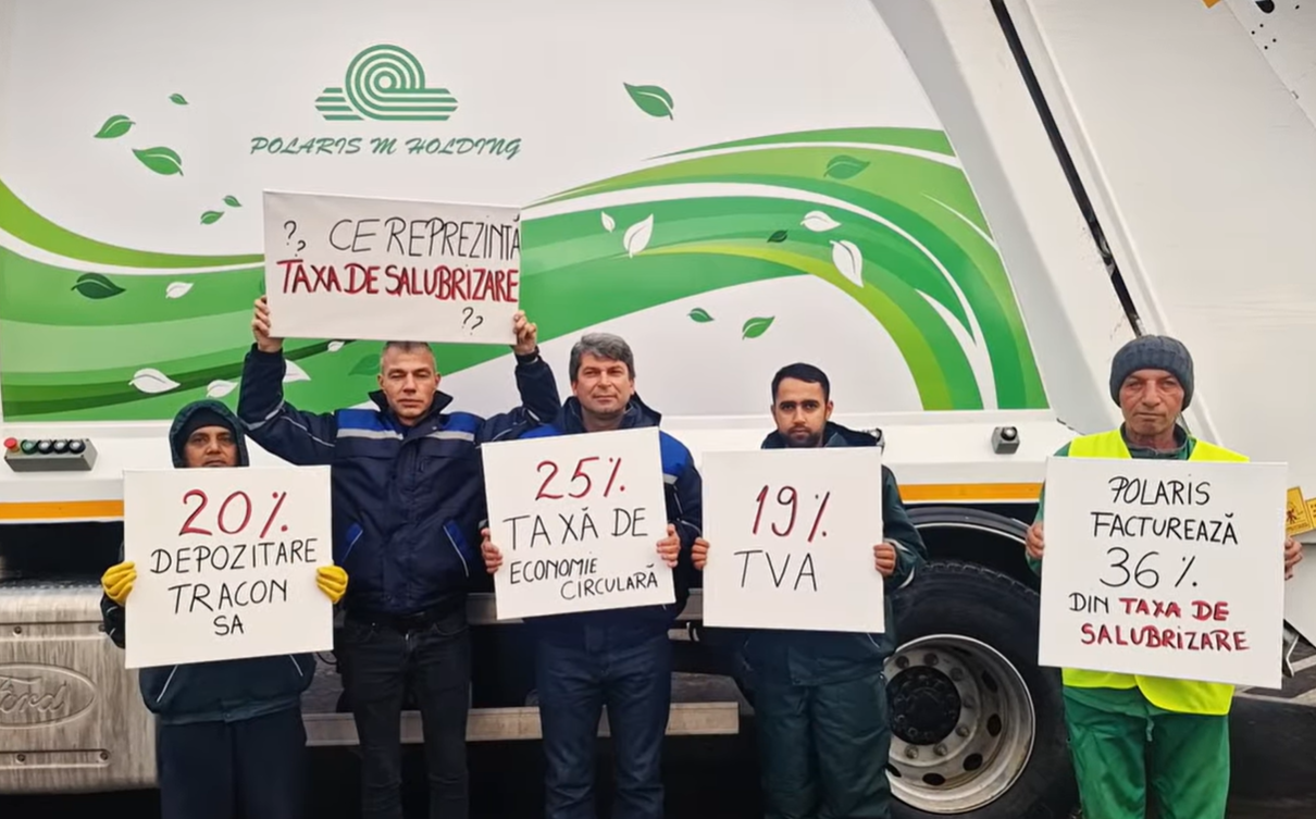 VIDEO Polaris M Holding, clarificări privind taxa de salubrizare: Societatea încasează doar 36% din suma plătită de fiecare contribuabil