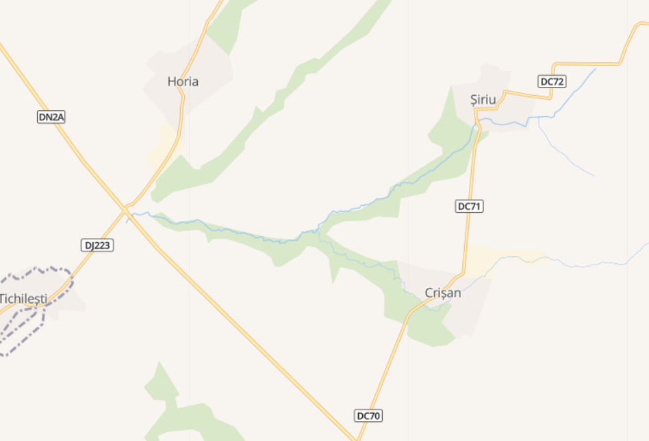 Comuna Crucea - drum Horia - Șiriu