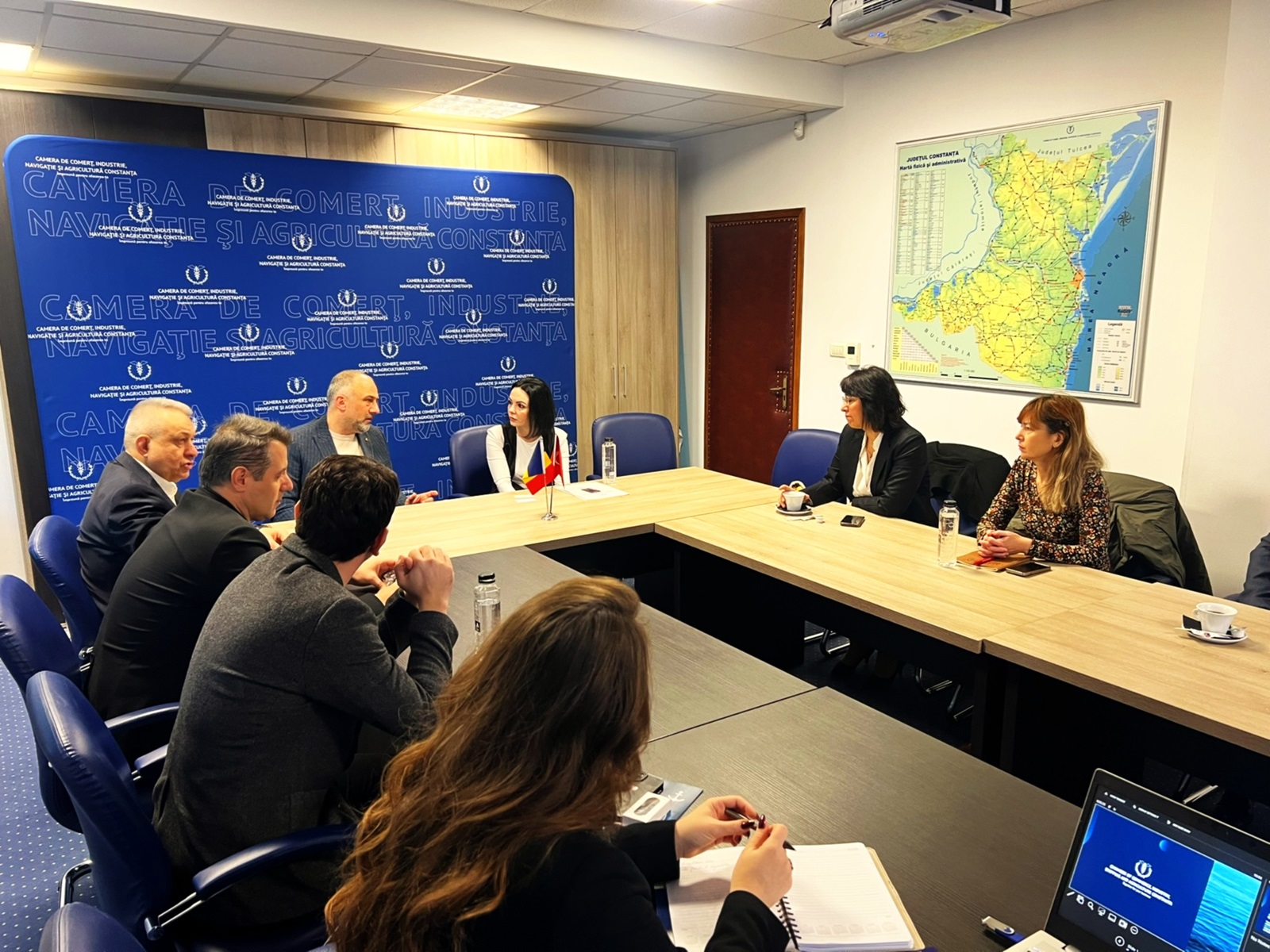 Vizita delegației Camerei de Comerț și Industrie Zonguldak, Turcia, la CCINA Constanța
