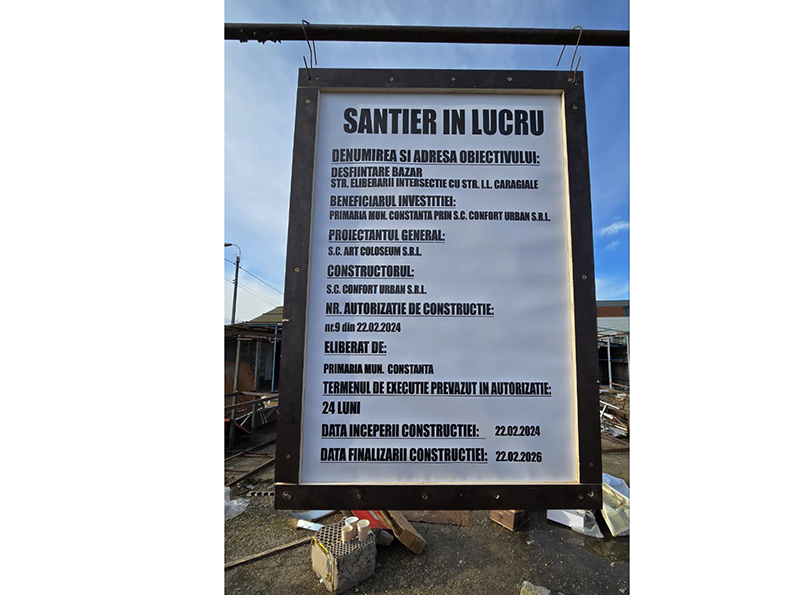 Demolarea Bazarului Gorbaciov din Constanța