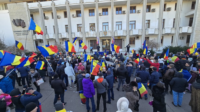 Protest Prefectura Constanța AUR Constanța