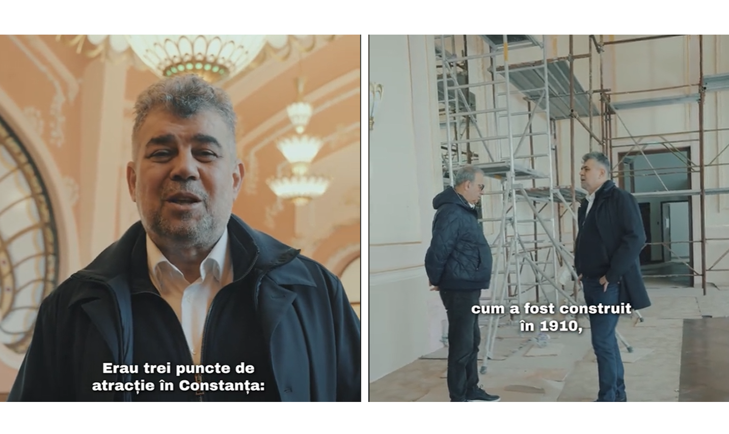 VIDEO Marcel Ciolacu a anunțat pe Tiktok vor fi finalizate lucrările la Cazinoul din Constanța