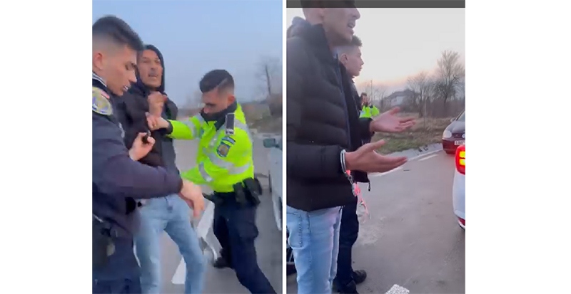 VIDEO Scandal MONSTRU la Negru Vodă: Un localnic a refuzat să se legitimeze și a fost cu greu încătușat. Ce transmite Poliția
