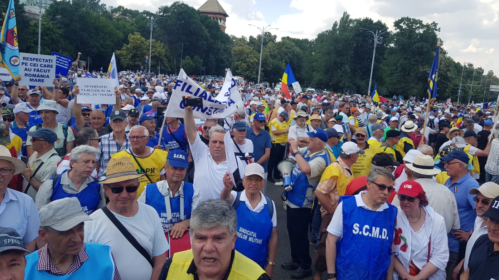 Noi proteste de amploare ale Sindicatelor din Sistemul de Apărare Națională și Ordine Publică pe 10 și 11 martie, în București