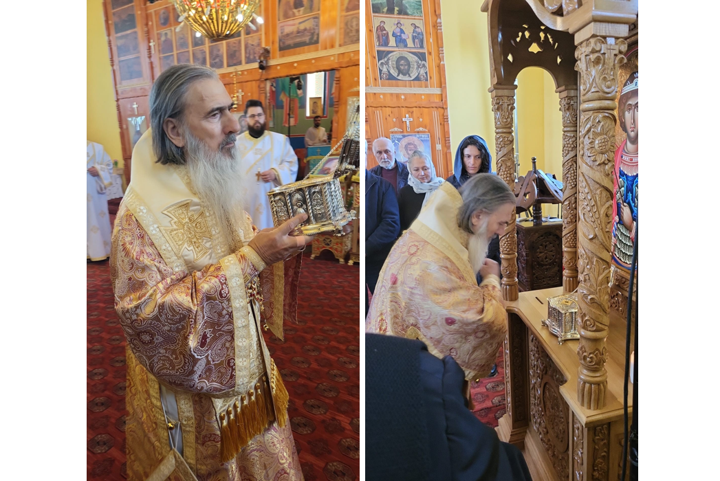 Bucurie duhovnicească în comunitatea din cartierul Palas: Biserica Sfântul Mare Mucenic Gheorghe a primit moaștele ocrotitorului său