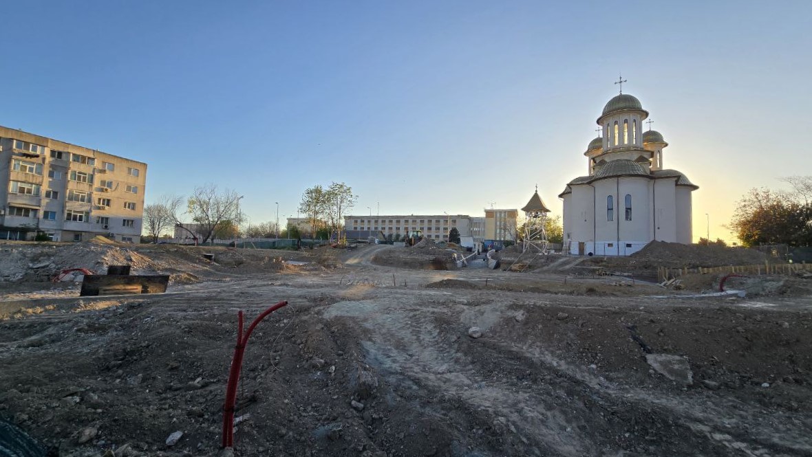 FOTO Constanța: În ce stadiu sunt lucrările la parcul Soveja, la un an de la demararea lucrărilor