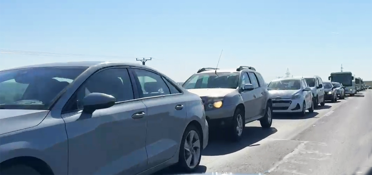 VIDEO Trafic de COȘMAR pe DN22C: Coloana de mașini se întinde de la Medgidia la Mircea Vodă