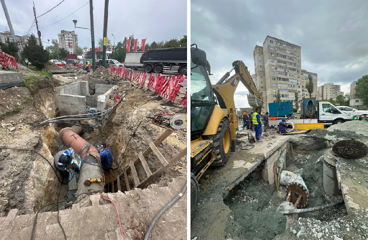 FOTO VIDEO Lucrări complexe derulate de RAJA Constanța într-un proiect de 76 de milioane de lei: Ce cartiere sunt afectate de lipsa apei potabile