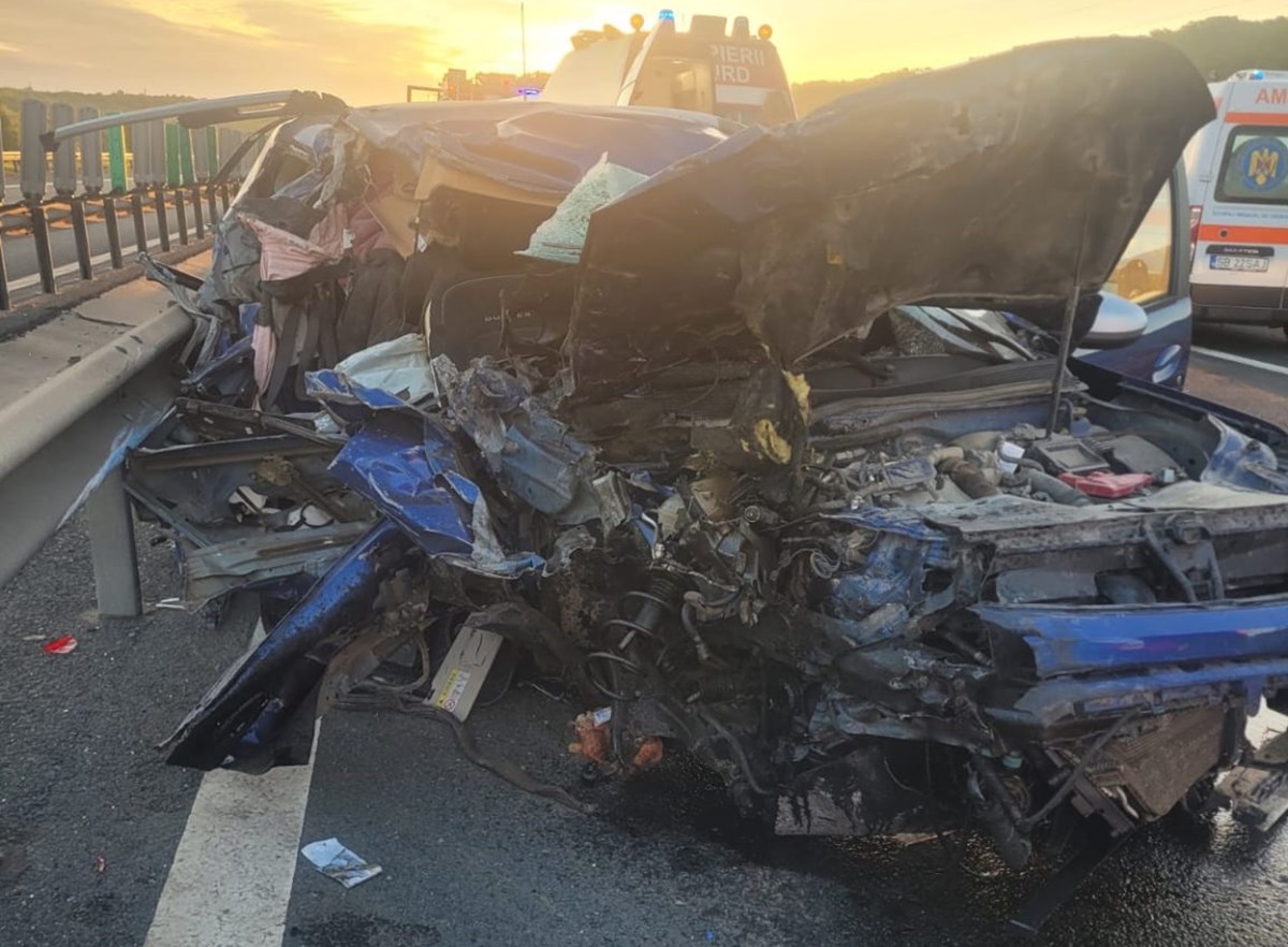 O femeie din județul Tulcea a murit într-un accident grav pe autostradă. Printre răniți, un copil de 1 an. Iată ce s-a întâmplat
