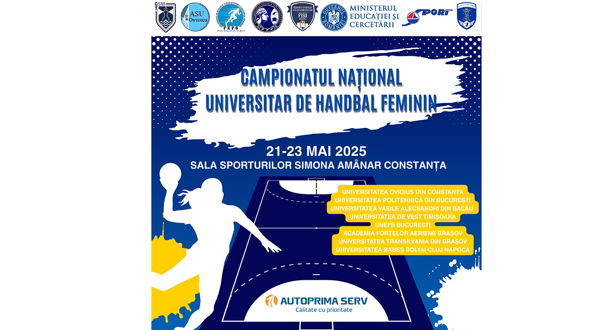 Universitatea Ovidius organizează Campionatul Național Universitar de Handbal Feminin 2025