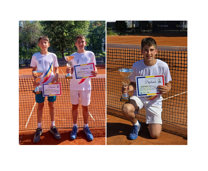 FOTO VIDEO Constănțeanul Andrei Timaru, a doua oară CAMPION NAȚIONAL la dublu alături de Ianis Ghiulea, la Campionatele Naționale de Tenis U14