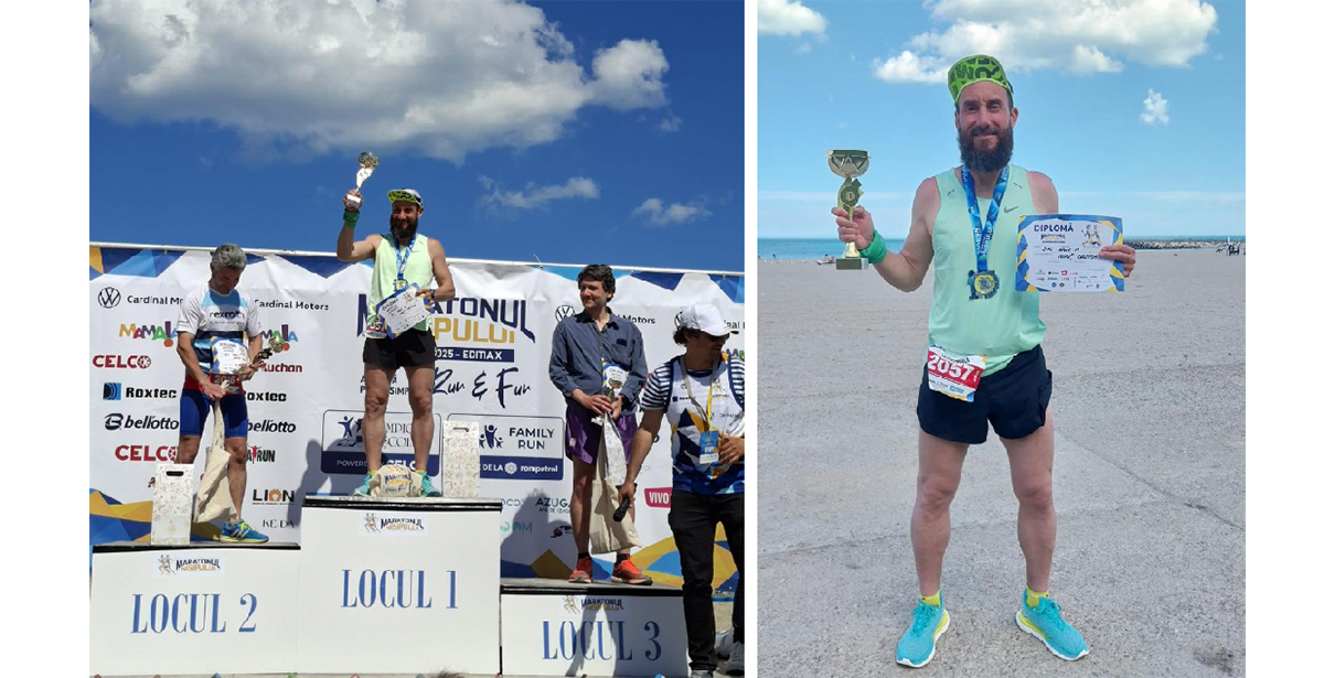 Ionuț Cristea de la CS Medgidia, cel mai bun sportiv de la Maratonul Nisipului în proba de 21 de kilometri