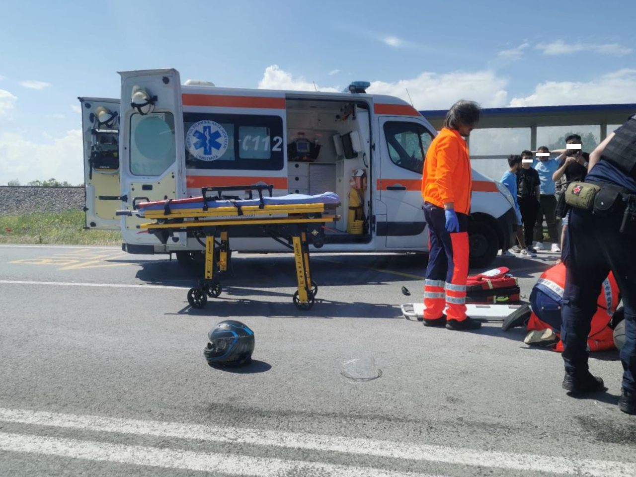 Accident GRAV în satul Culmea, din județul Constanța: Este implicată și o motocicletă! A fost trimis elicopterul