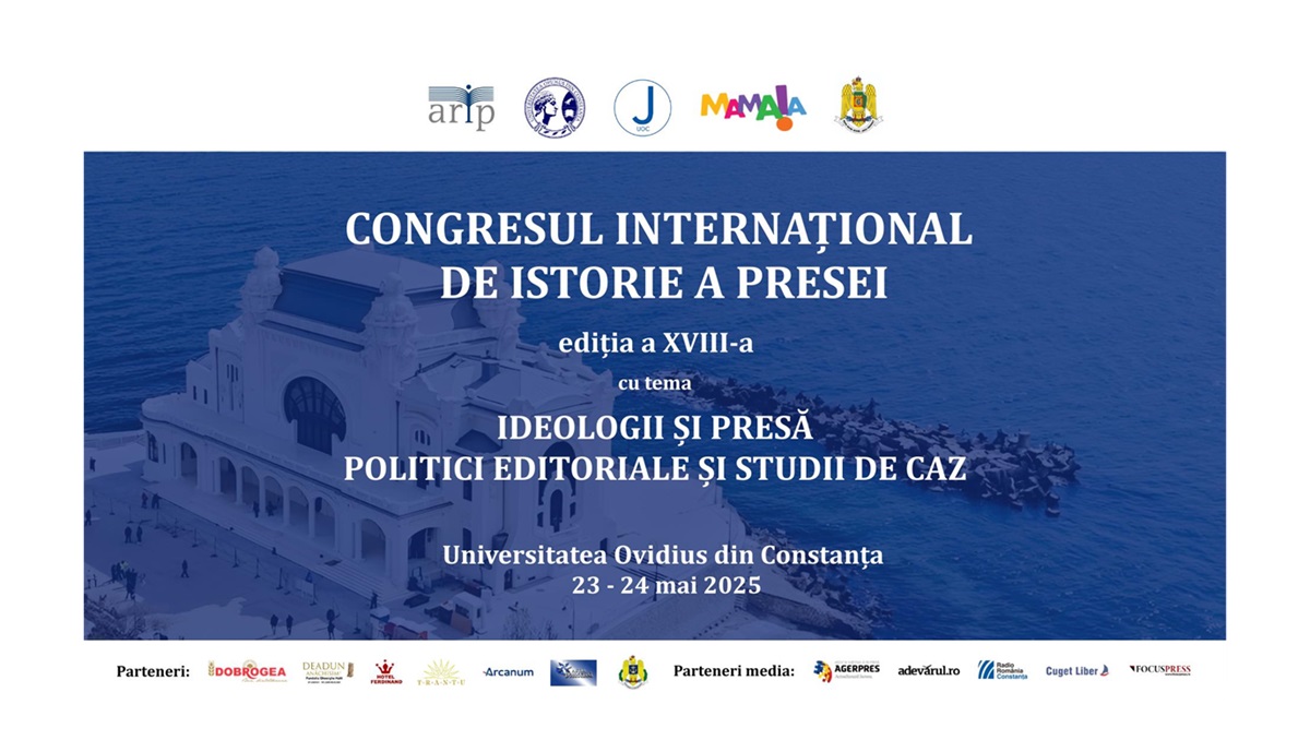 OMD Mamaia-Constanța, partener al celei de-a XVIII-a ediții a Cogresului Internațional de Istorie a Presei: 80 de participanți, așteptați la Universitatea Ovidius