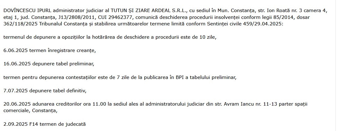 Tutun și Ziare Ardeal SRL