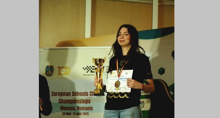 Șahista Maria Criveanu, de la CSM Constanța, a devenit vicecampioană europeană școlară