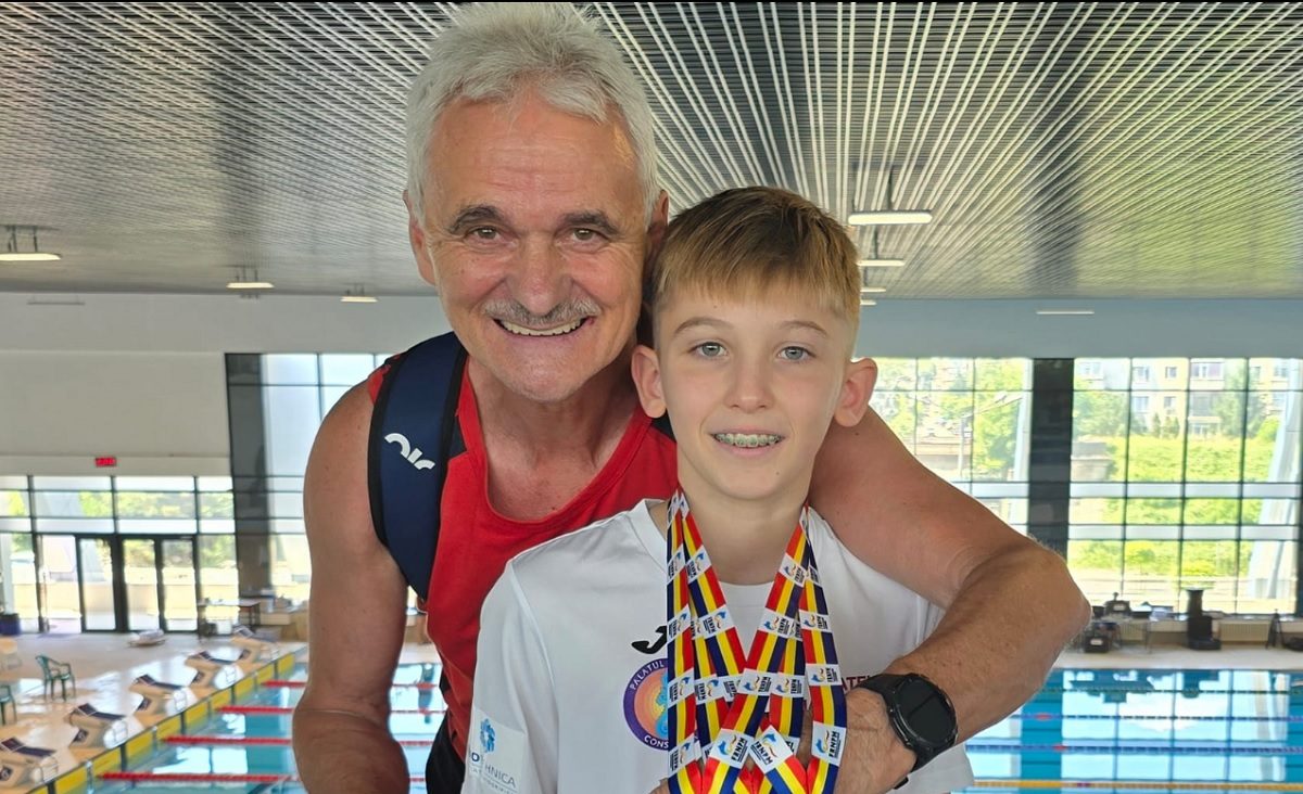Mateuț Diaconescu, de la Palatul Copiilor Constanța, a obținut trei medalii la Campionatele Naționale de Înot de la Pitești