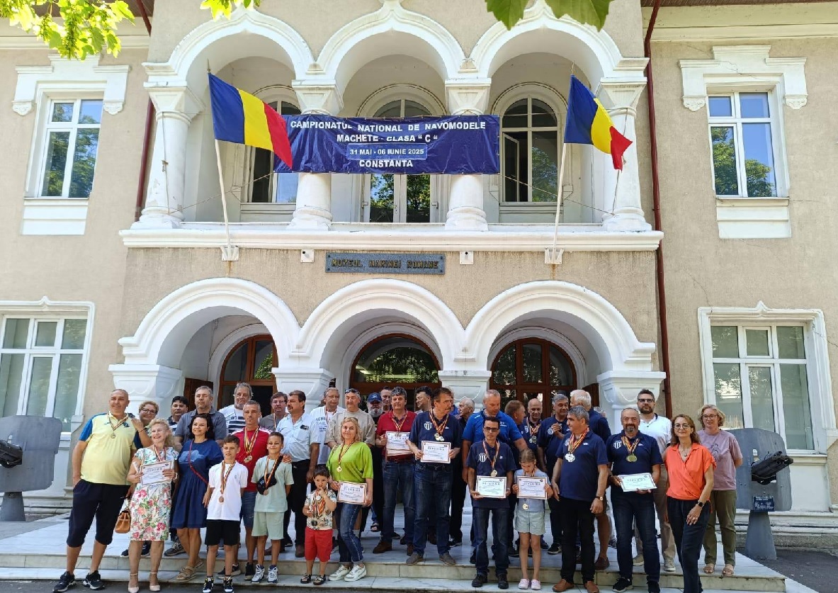 Campionatul Național de Navomodelism, Clasa C: peste 170 de navomodele din toată țara, premiate la Muzeul Marinei din Constanța