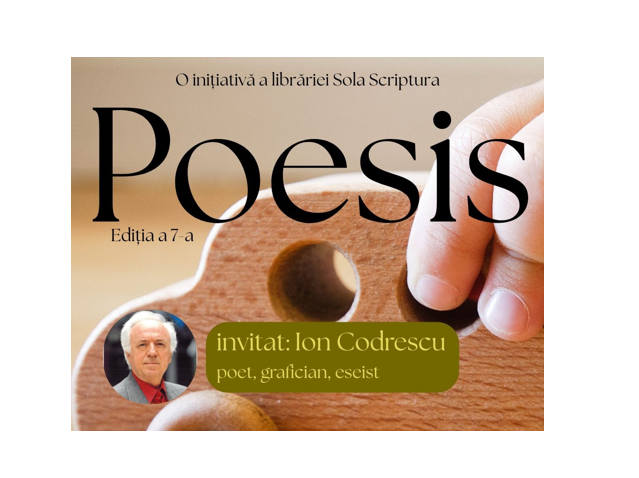 Pe 8 iunie, continuă evenimentele organizate de Librăria Sola Scriptura Constanța: poetul Ion Codrescu invitatul special al Clubului Poesis