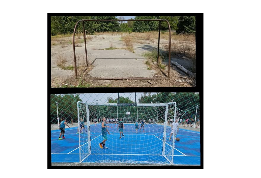 O fotografie cât o mie de cuvinte. Cătălin Filișan: Palatul Copiilor Constanța 2024 vs 2025. Înainte și după ce ne-am implicat în renovarea terenurilor de sport